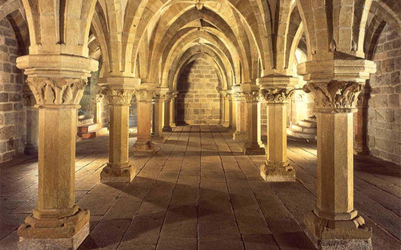 In der Krypta der Prokop Basilika