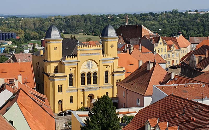 Blick zur ehemaligen Synagoge