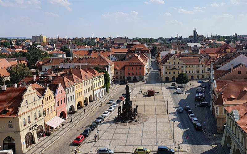 Blick auf den Hauptplatz