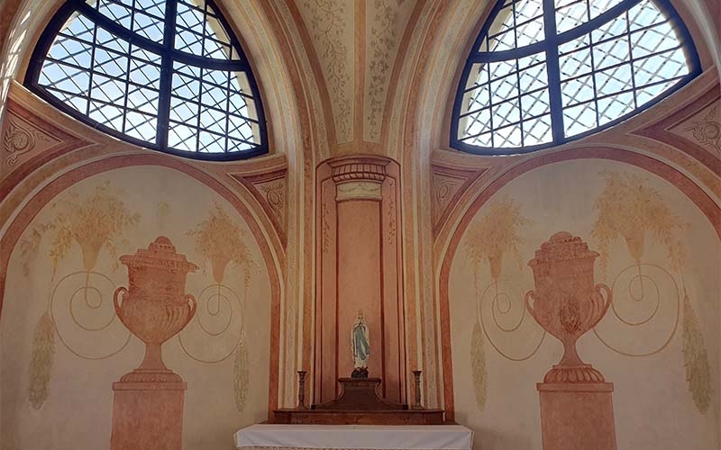 Im Inneren der Wallfahrtskirche
