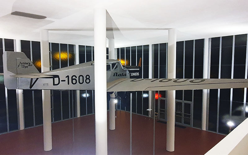 Ein anderer Blick auf das Flugzeug