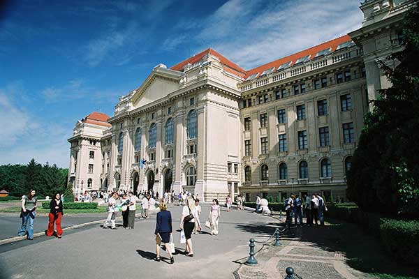 Blick auf die Universität von Debrecen
