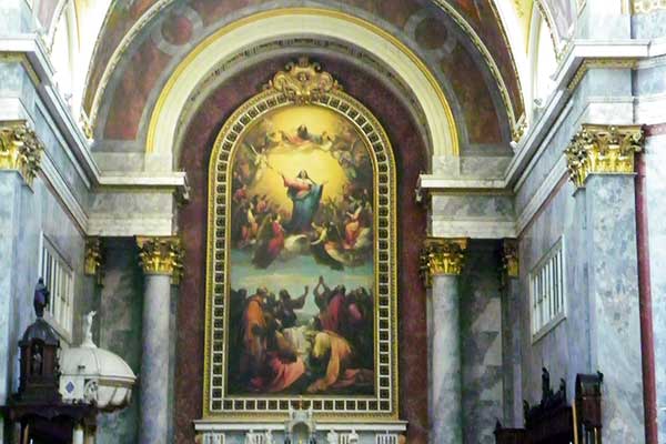 Das größte Altarbilder der Welt auf einem einzigen Stück Leinwand