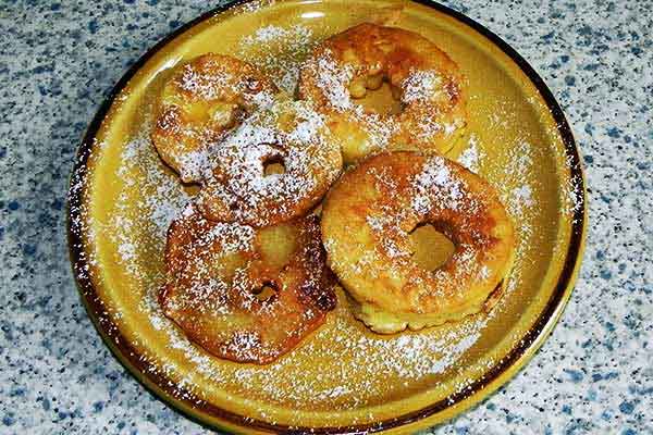 Apfelspalten zur Nachspeise oder als Hauptgericht