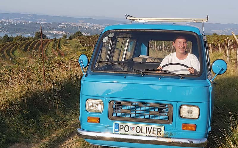 Ab gehts in die Weinberge