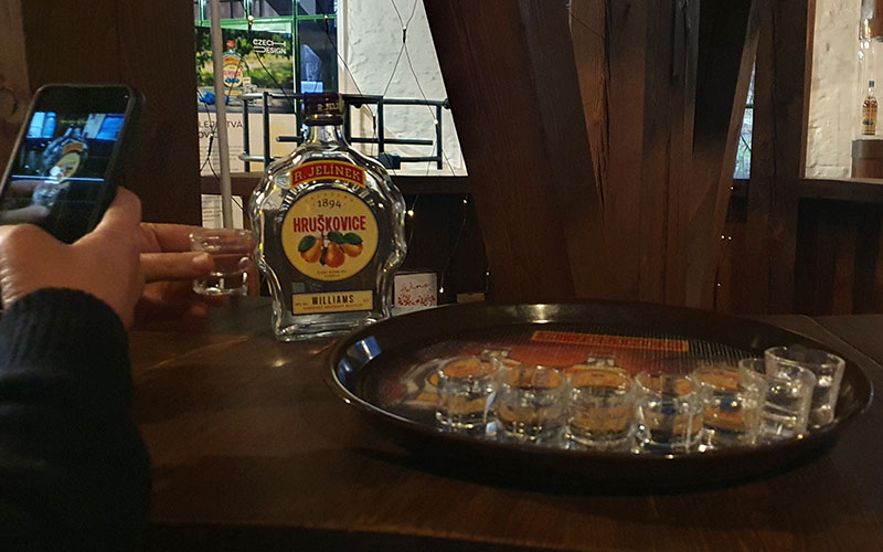 Am Ende der Führung wird noch einmal verkostet