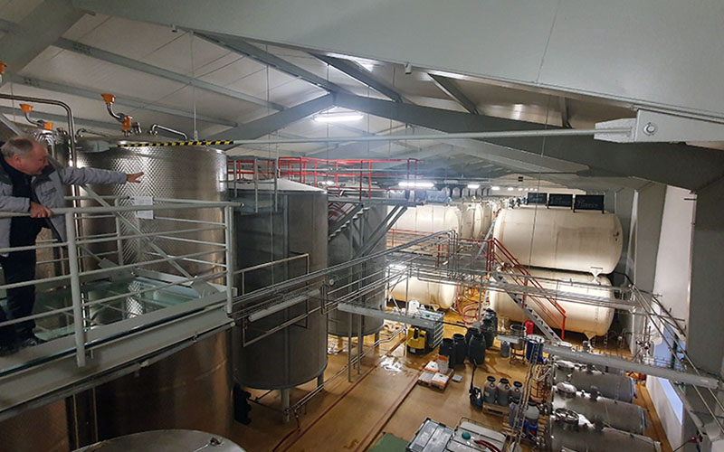 Bei der Führung durch die Brennerei