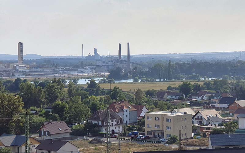 Blick zur Elbe