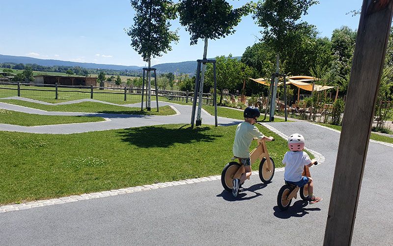 Der Rad-Parcour auf Schloss Hof