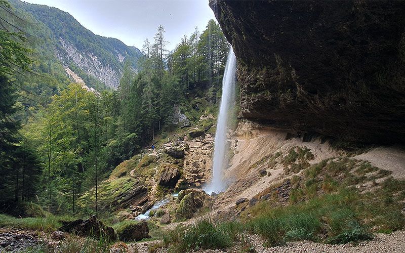 Peričnik Wasserfall im Vrata-Tal