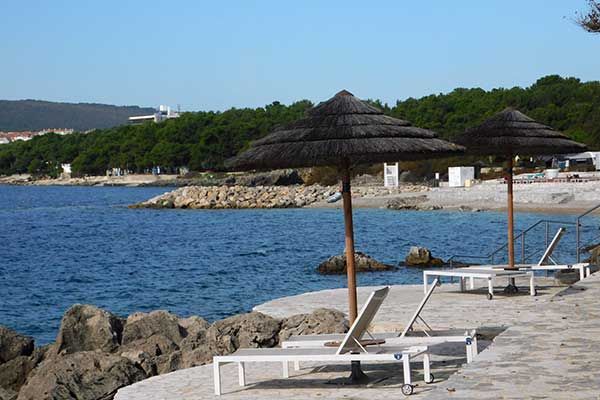 Blick zum Strand im Krk Premium Camping Resort