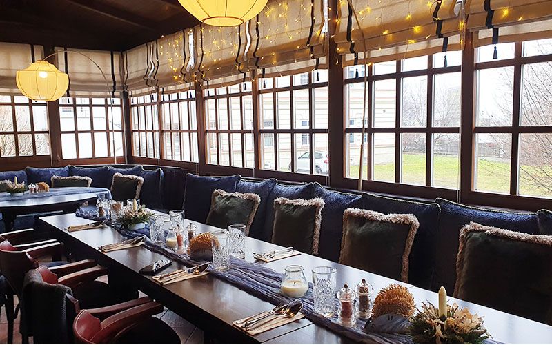 Im Restaurant Octárna