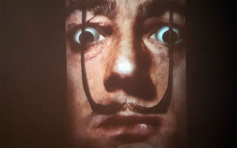 Salvador Dalí im Studio F in der Wiener Stadthalle