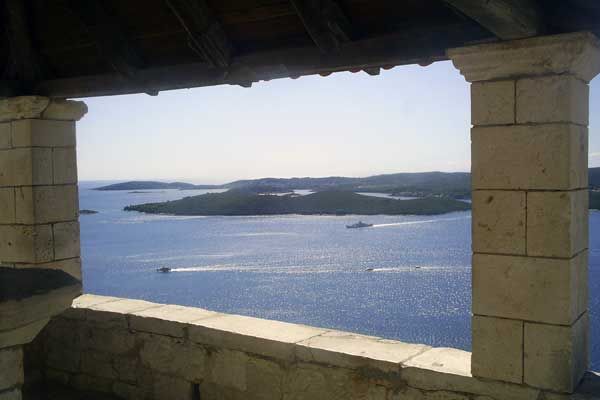 Wunderbare Aussicht aufs Meer bei Orebić